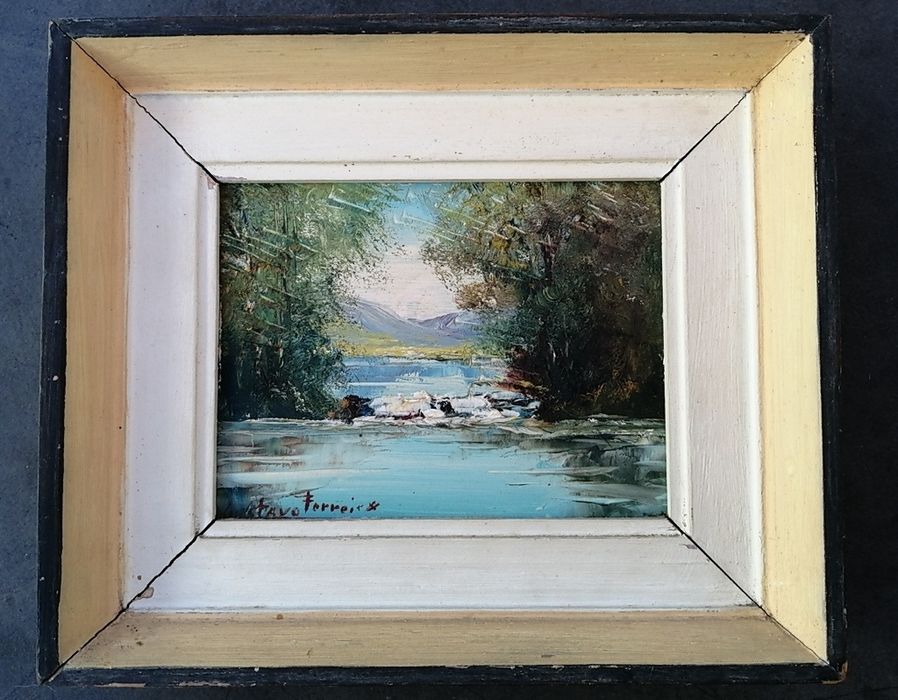 Quadro a óleo original de Gustavo Ferreira