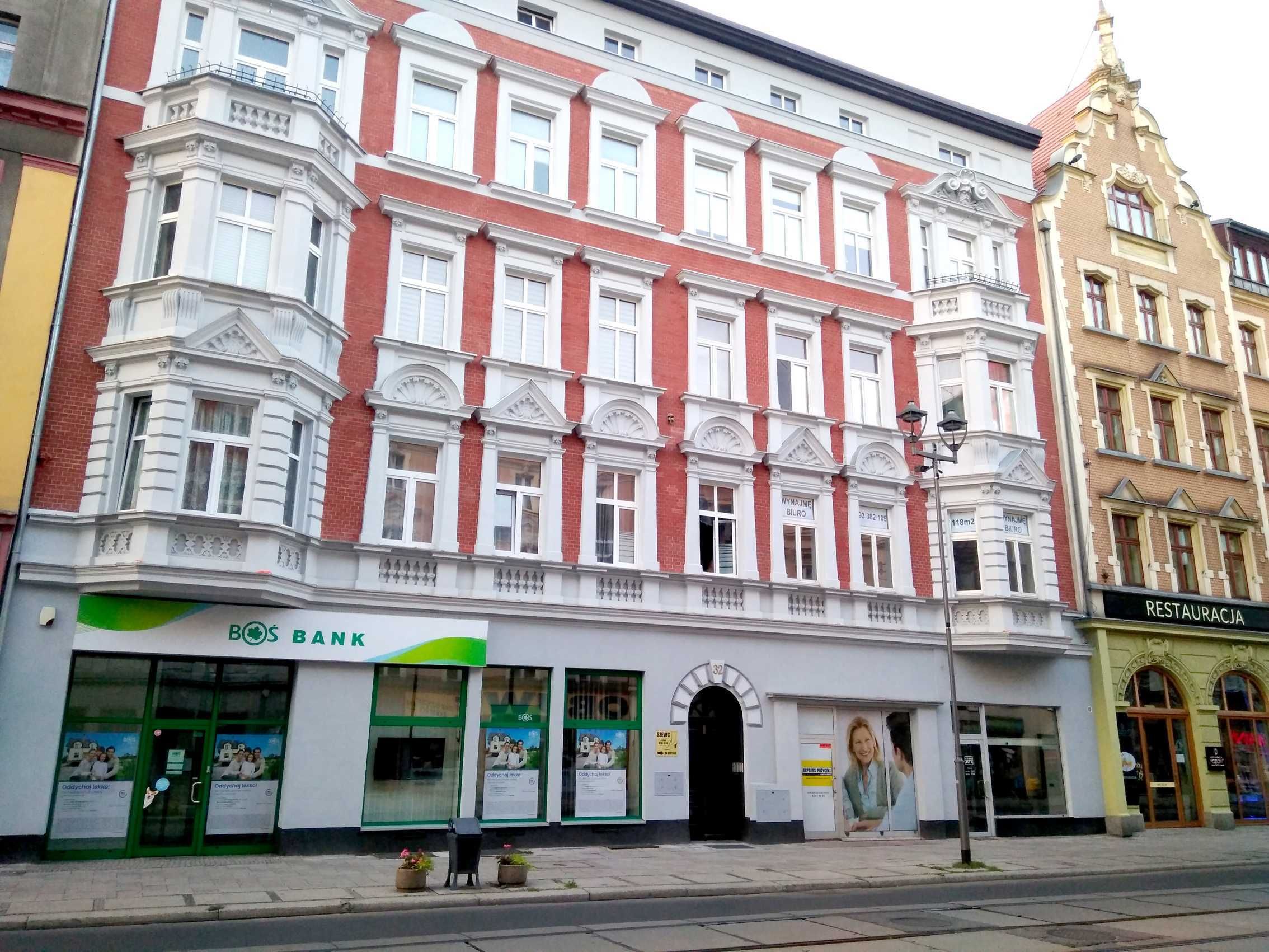 Gliwice Biuro na wynajem 118 m2, ul. Zwycięstwa, 1 piętro, 4 pokoje