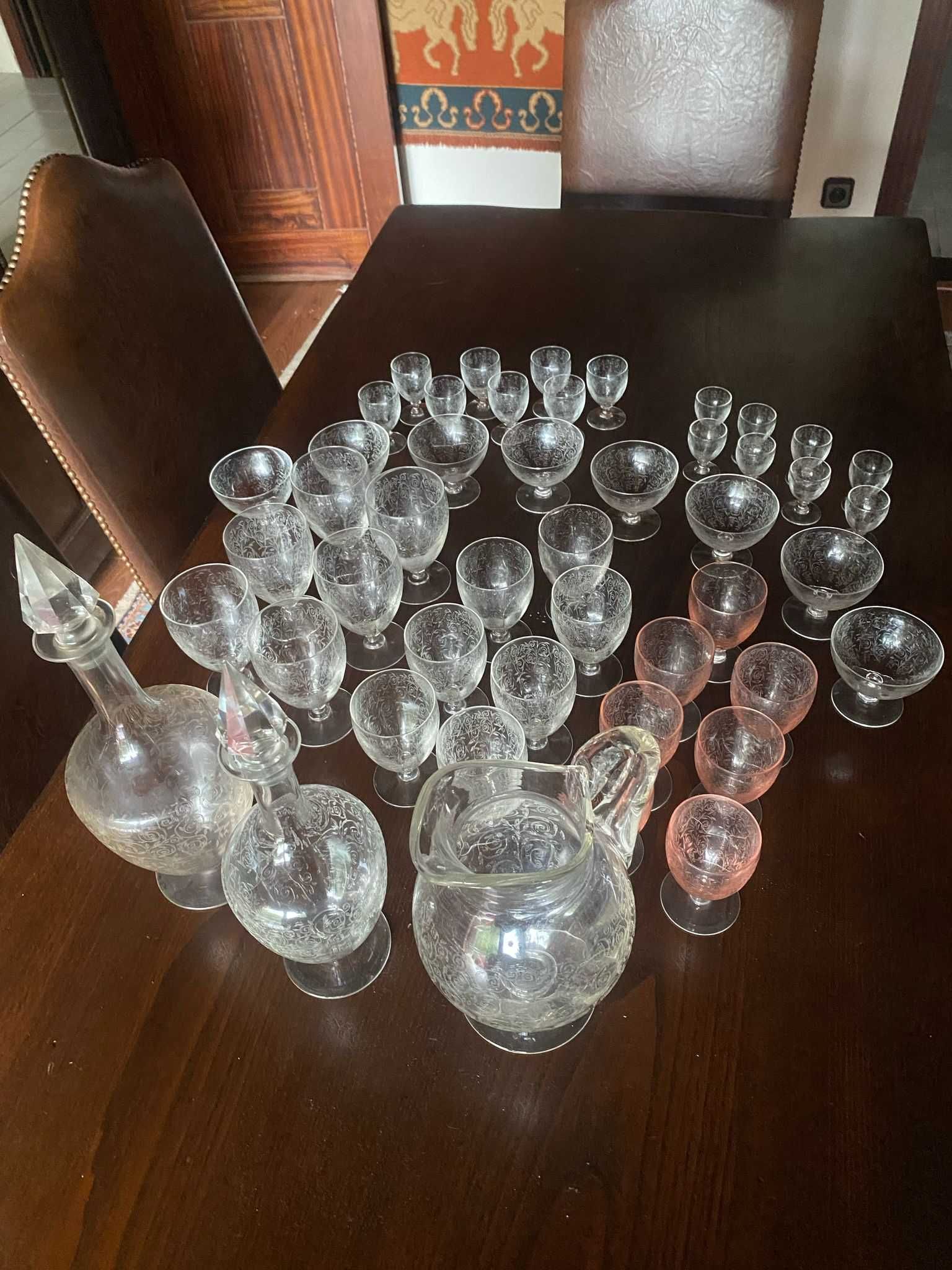Serviço Cristal com 1 Jarras Cristal e 2 Decantador