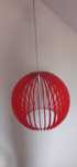 Lampa wisząca czerwona