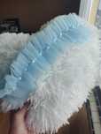 Podwiązka ślubna baby blue niebieska