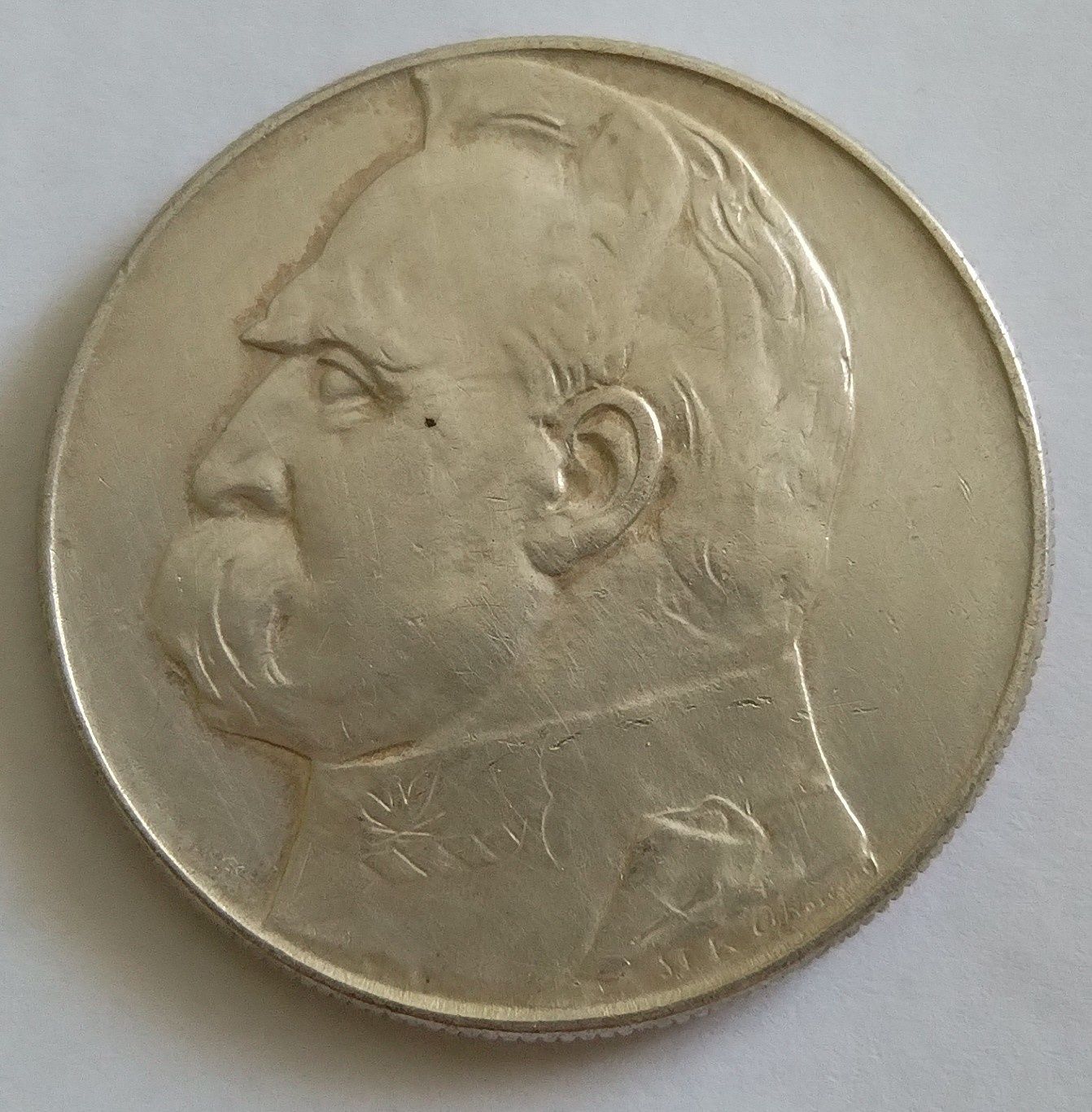 10 złotych 1936, ładny detal, srebro