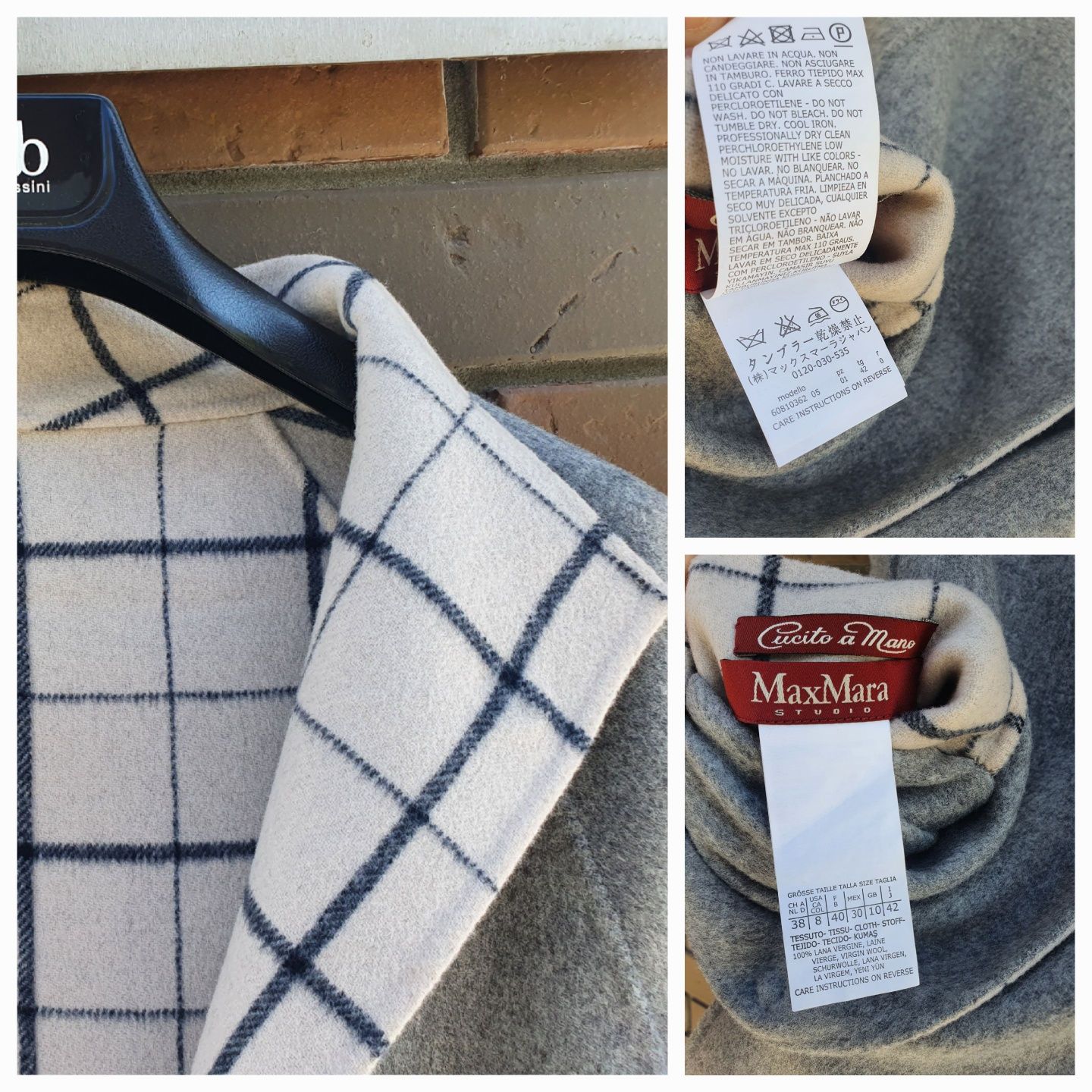 Пончо MaxMara Studio р.М, пальто Belstaff стильное, оригинальное