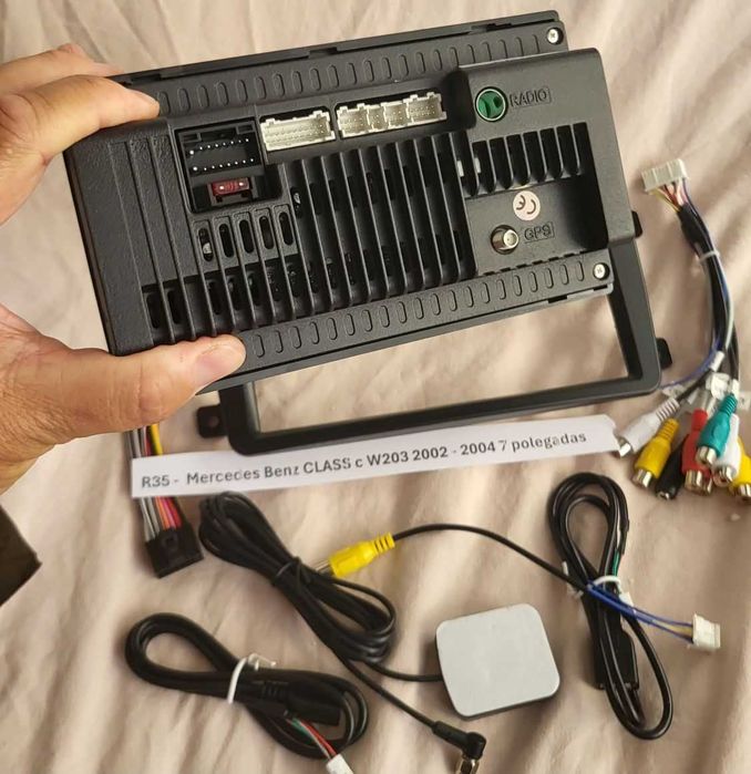 R35 Auto Rádios Mercedes Benz CLASS c W203 desde 2002 a 2004 7`android