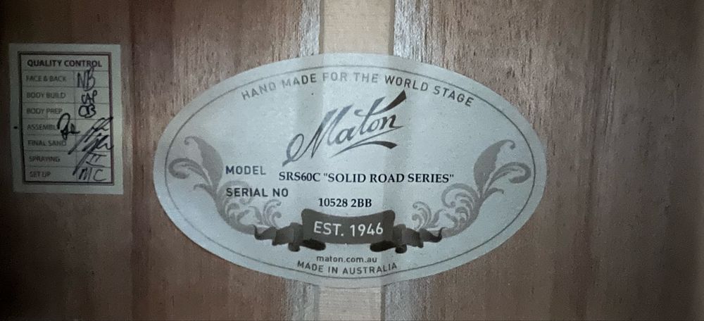 Maton SRS60C Gitara elektroakustyczna