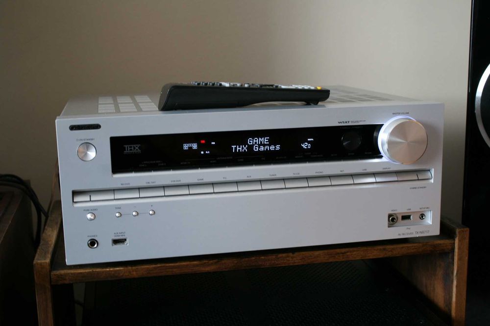 Mocny amplituner Onkyo TX NR 717 THX WiFi USB wzmacniacz kino domowe