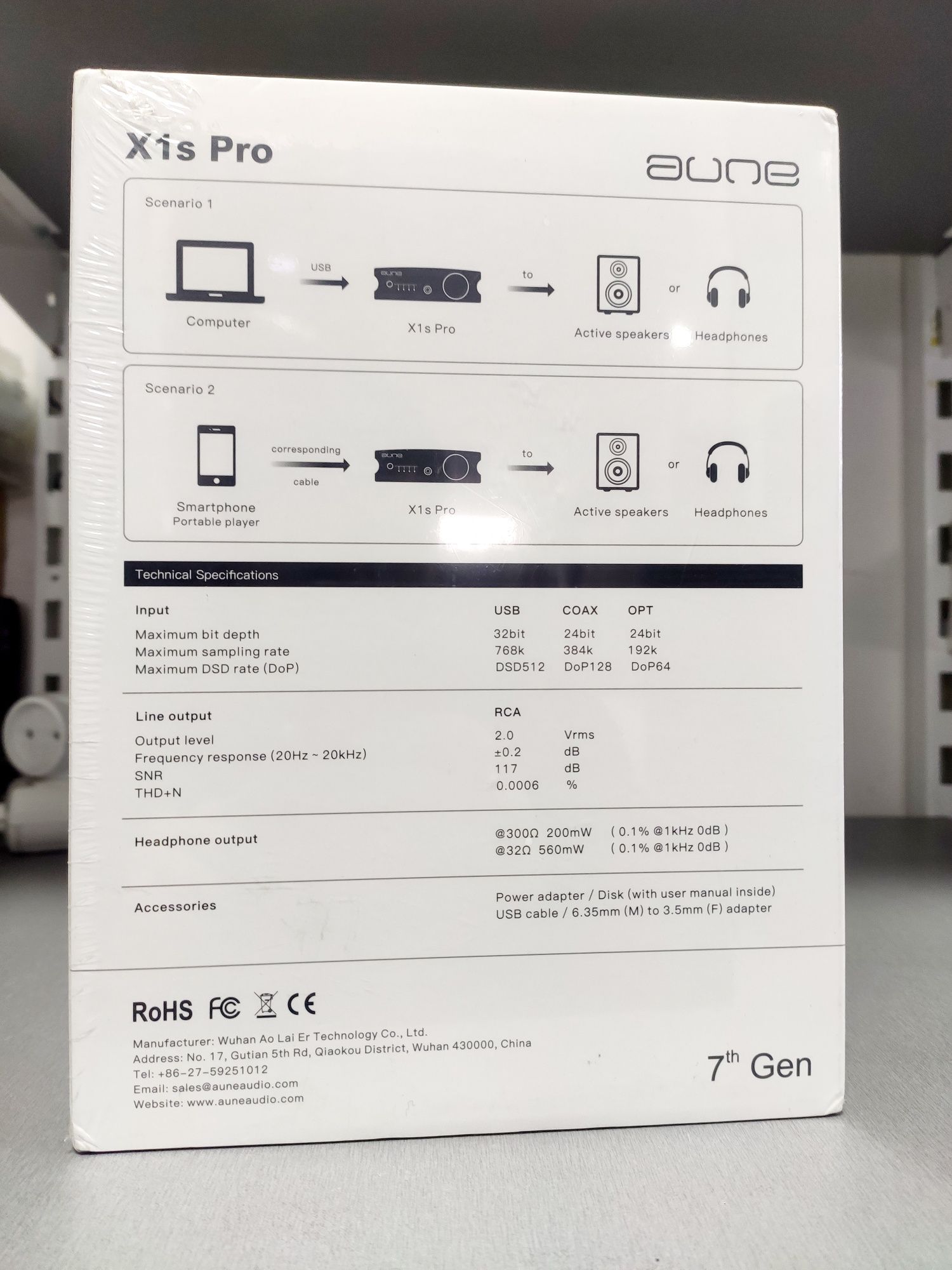 НОВЫЙ! Усилитель ЦАП Aune X1s Pro. ЦАП ESS ES9038Q2M. USB.