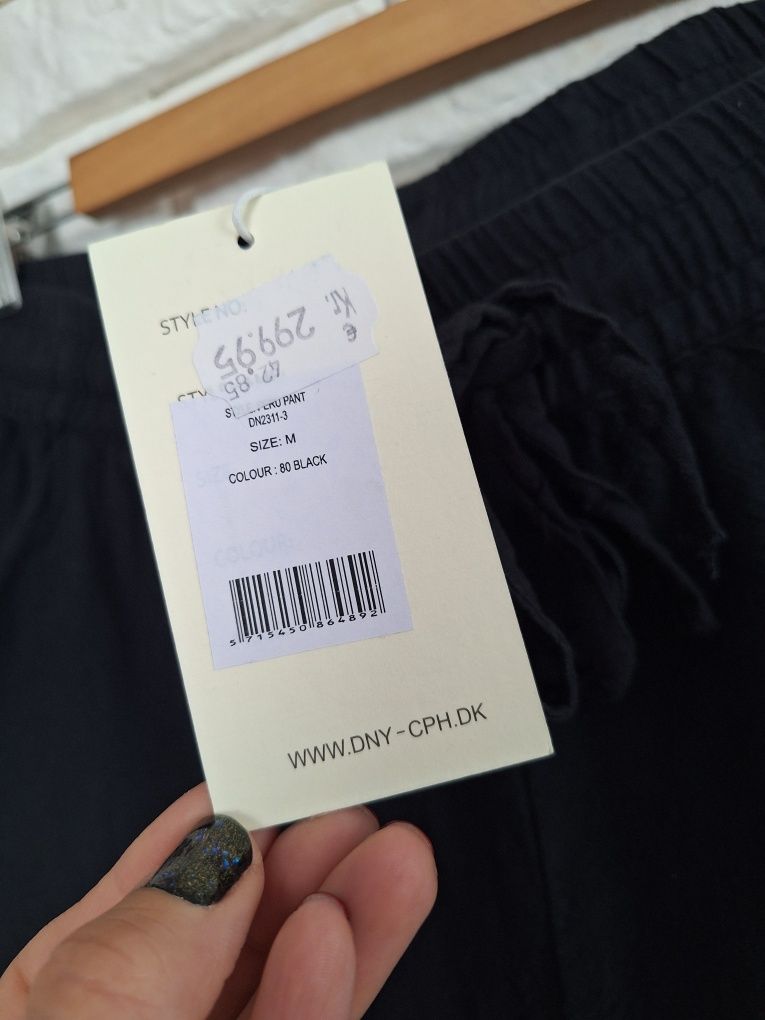 Lniane Chinosy Joggery Męskie M Nowe z metką Peru Pants
