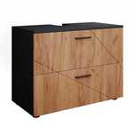 Vicco Szafka na wannę Złoty dąb power/antracyt 80 x 58.6 cm, Irma