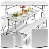 Стіл розкладний для пікніка (180 см) білий, стол раскладной садовый