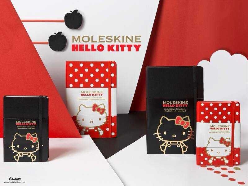 Moleskine лимитированное издание Hello Kitty  13х21 см  и  9х14 см.