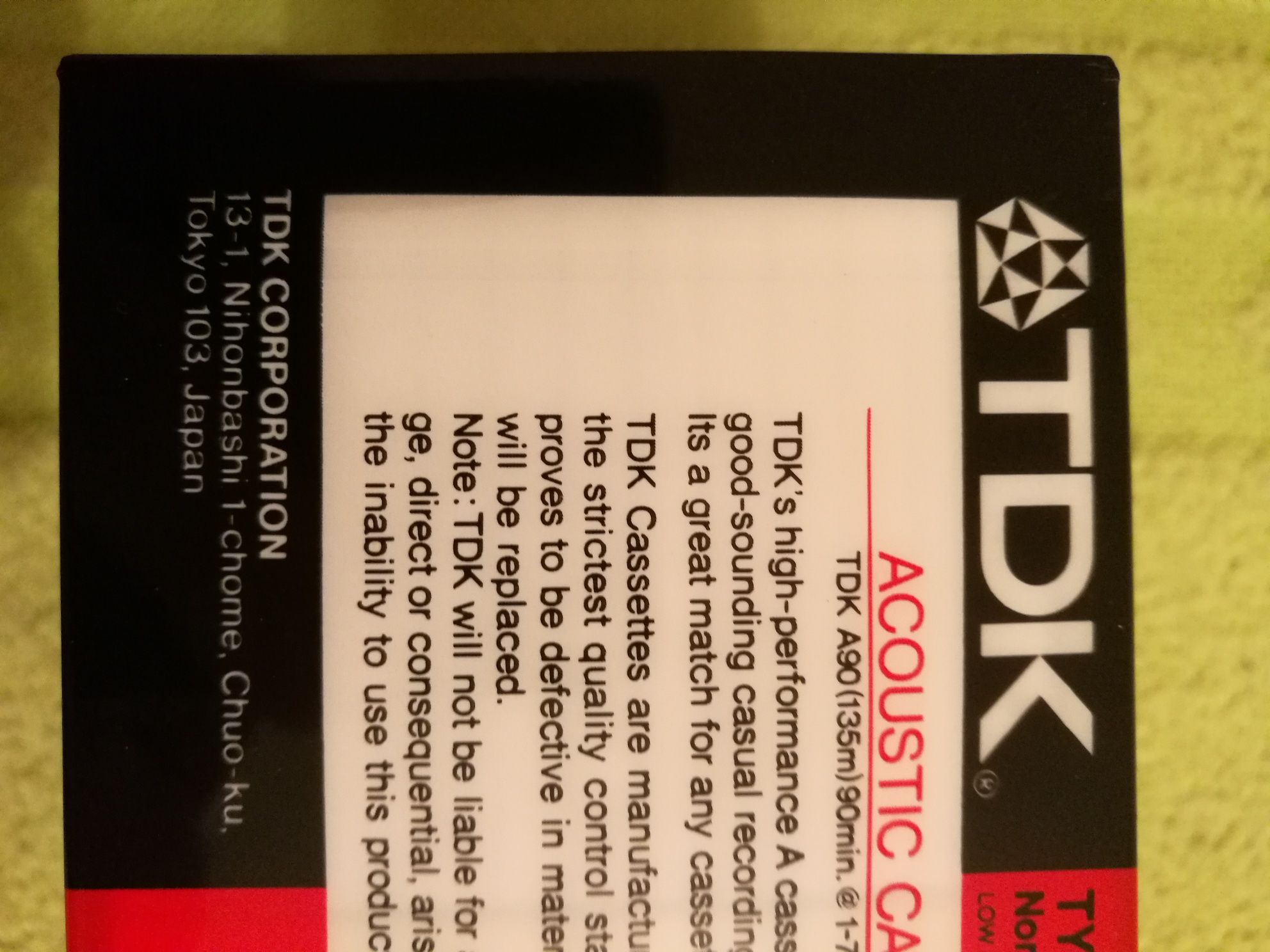 Новые запечатанные аудио кассеты TDK, made in Japan.