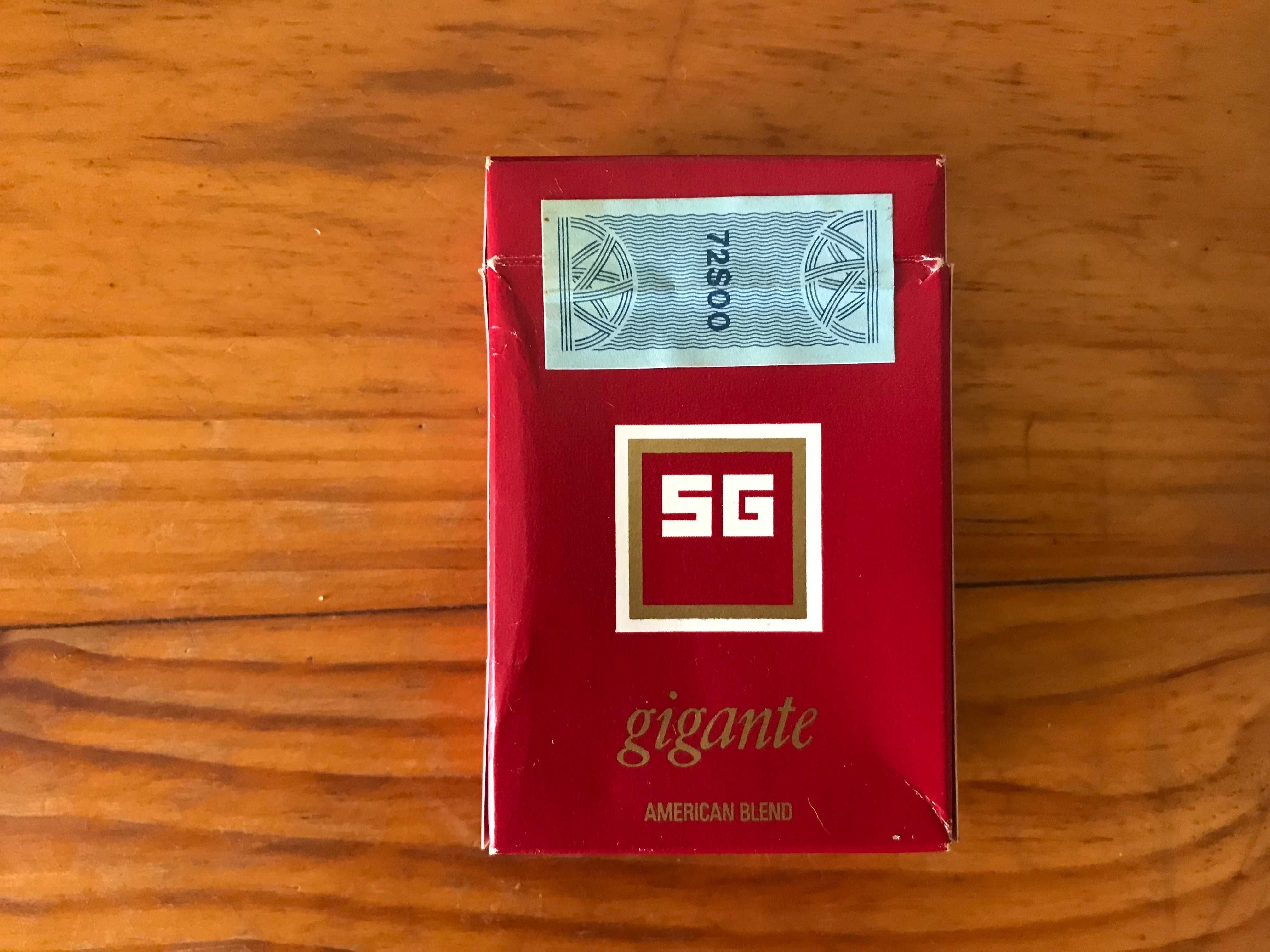 Maço de tabaco antigo SG Gigante + Disco Vinil