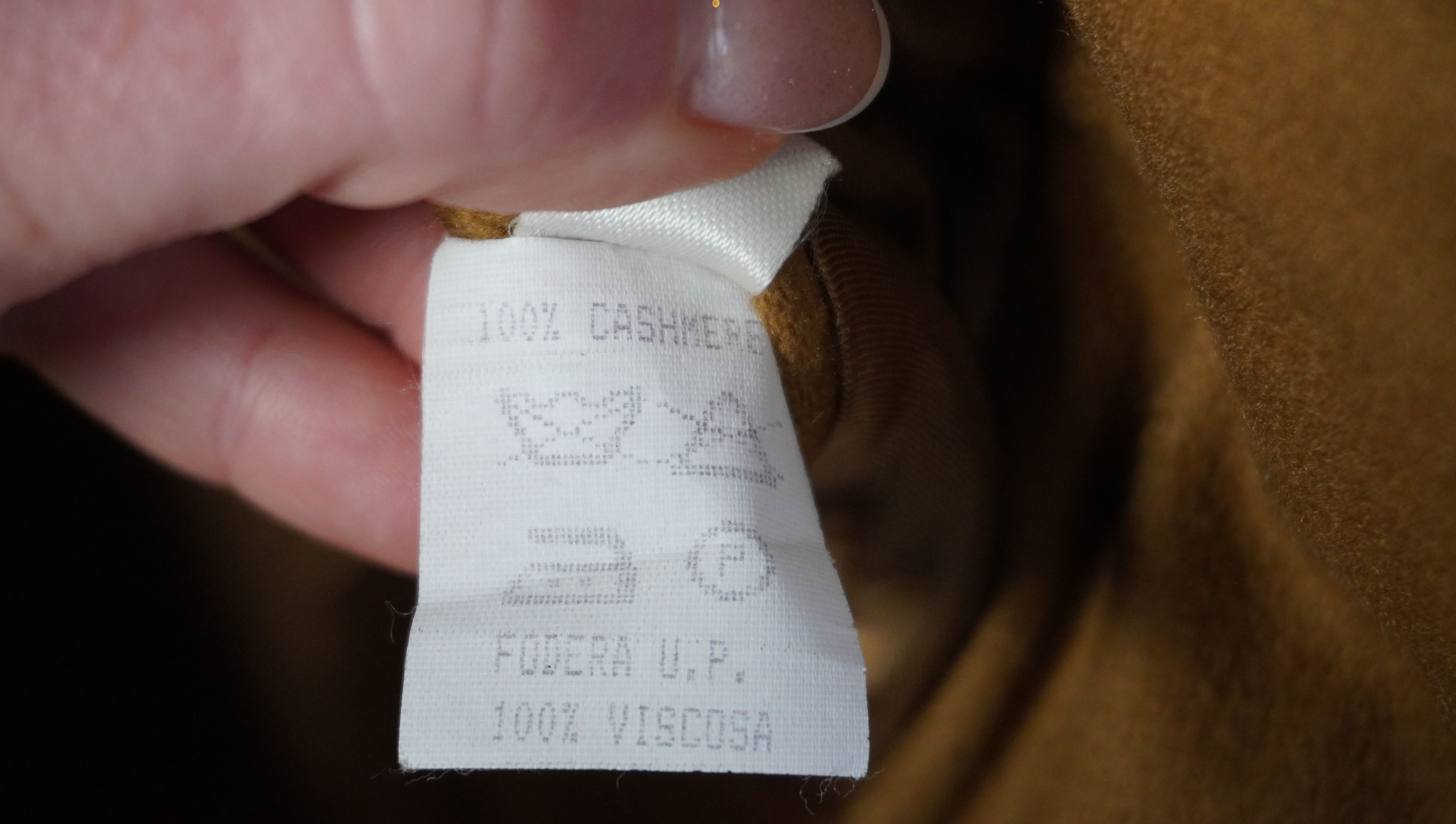 Giorgio Veneziani Marynarka L/XL kaszmir cashmere oversize camel