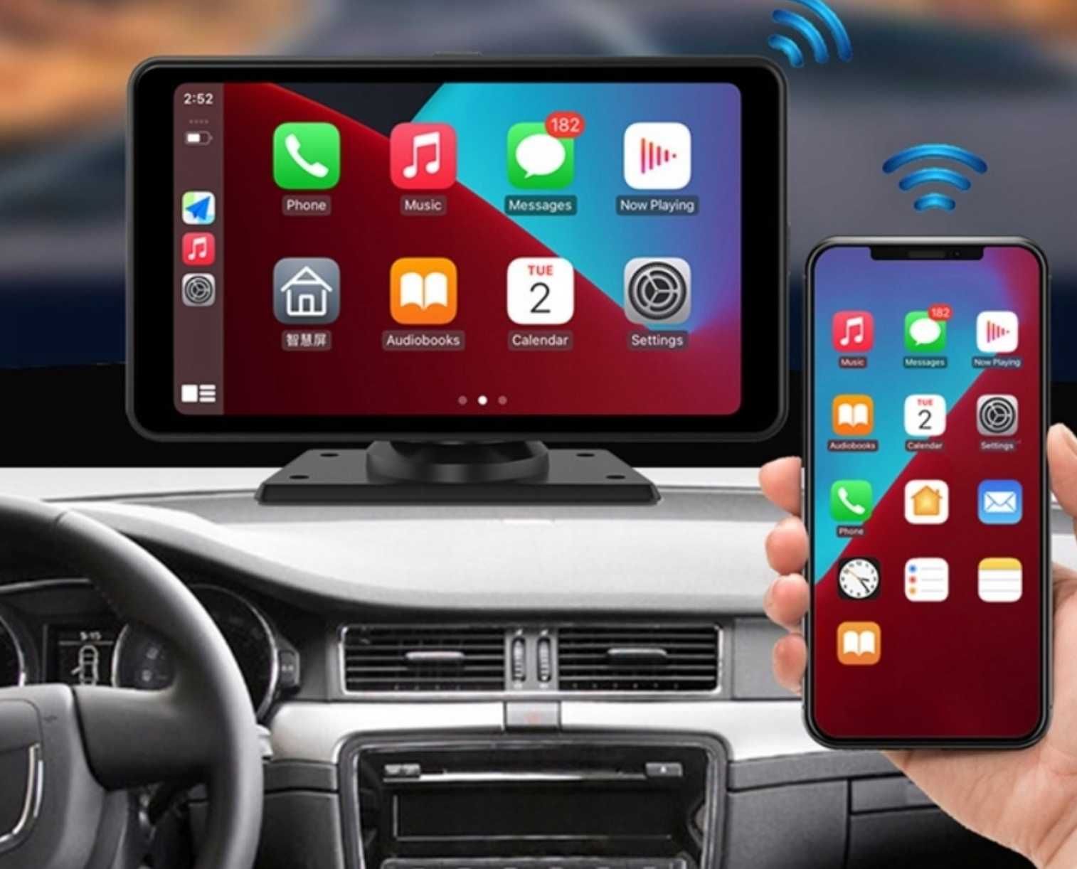 Radio samochodowe Wyświetlacz 7" kamera cofania Carplay Android 2 din