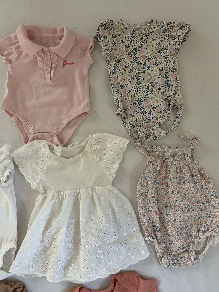 Zestaw 13 body dla dziewczynki rozmiar 62 Newbie Guess H&M