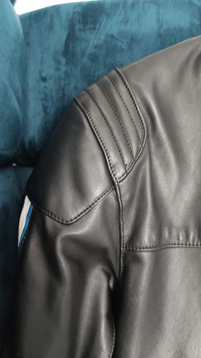 Kurtka motocyklowa XL Czarna skórzana BMW męska