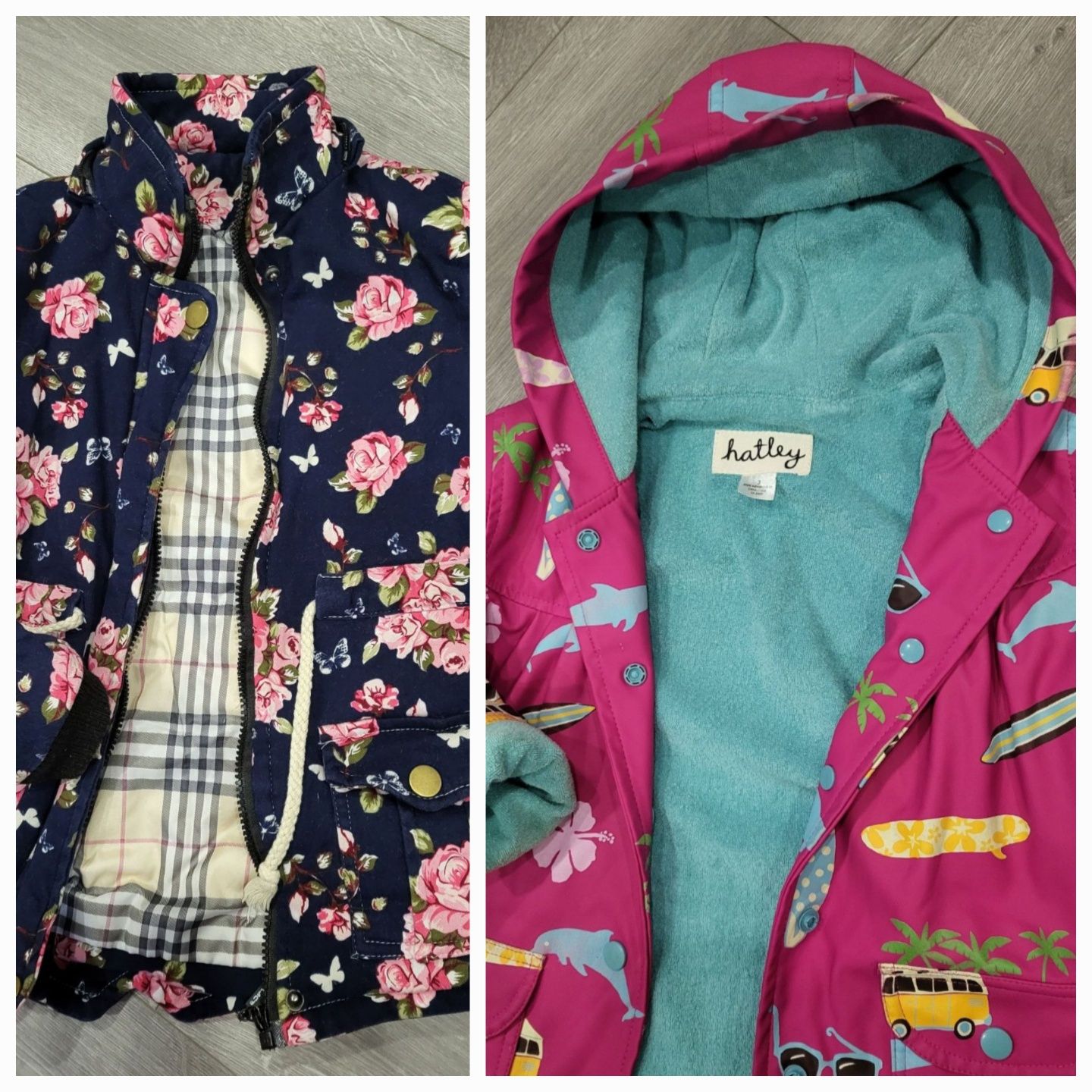 Куртка, дощовик, парка, демікуртка для дівчинки, 2 шт.на 3, 4 роки