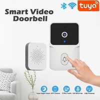 Дверной смарт-звонок TUYA APP, беспроводной с видеокамерой Tuya WiFi