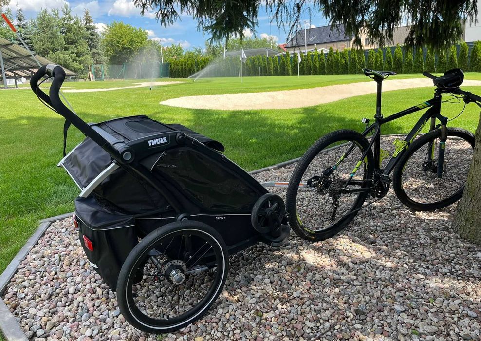 Thule Chariot Sport 1 Midnight Black - najlepsza amortyzacja na rynkuu