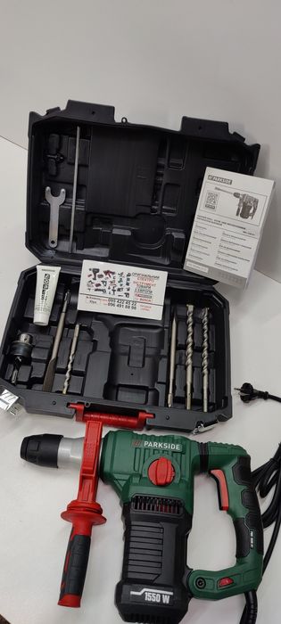 НОВ перфоратор сГермании PARKSIDE PBH 1550/5Дж/дрель/отбойный молоток