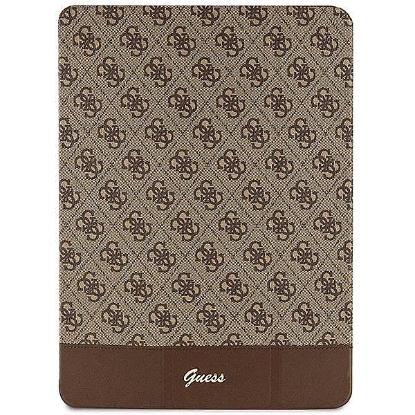 Etui Guess 4G Stripe Allover na iPad Pro 12.9" - brązowe