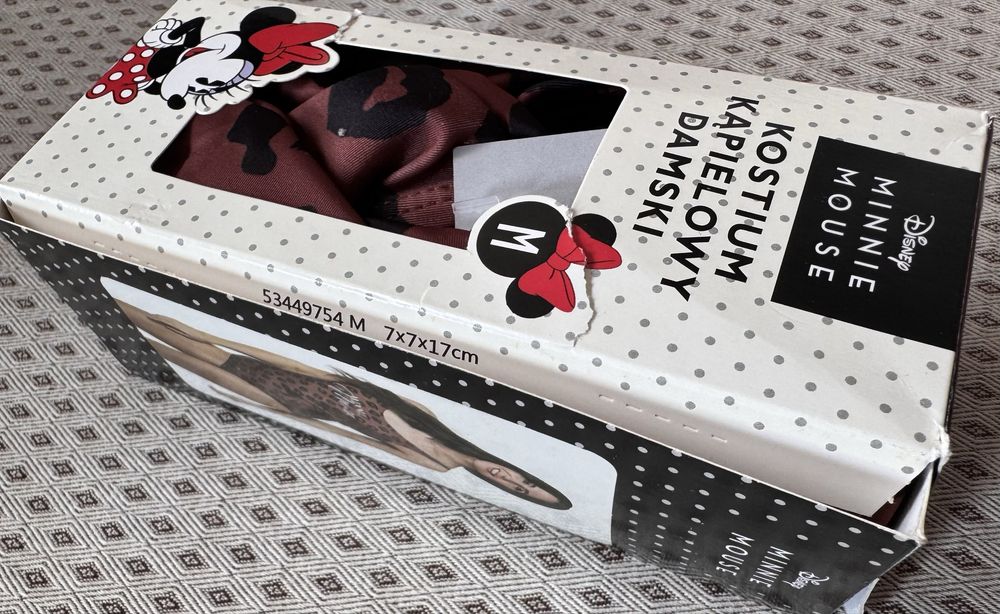 Strój kąpielowy Minnie Mouse M nowy jednoczęściowy Disney