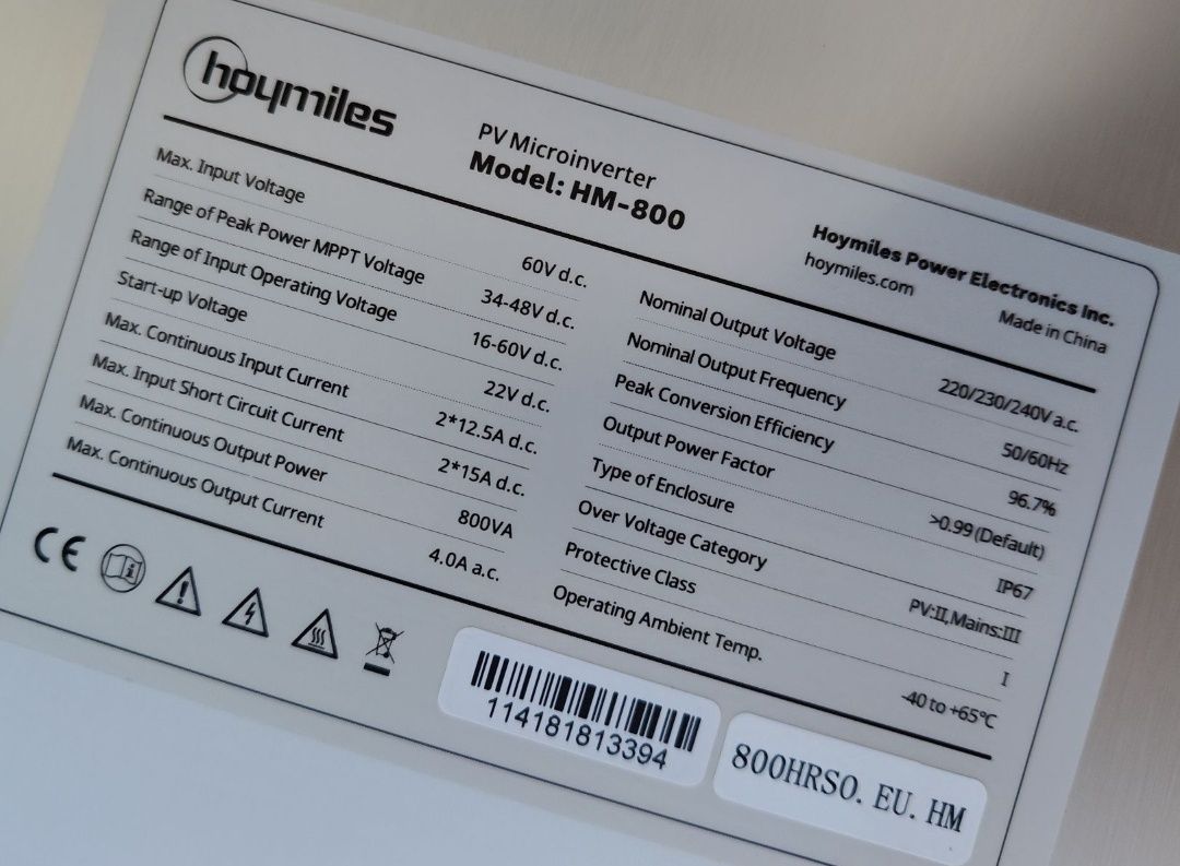HOYMILES Mikroinwerter HM-8