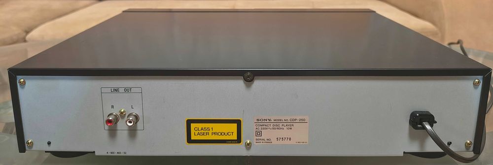 CD програвач SONY CDP-250 /Дефект/made in Japan/France