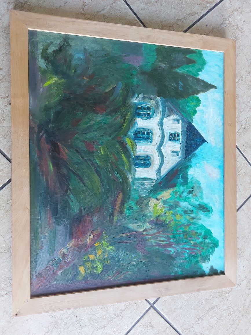 Obraz 60x50 chatka