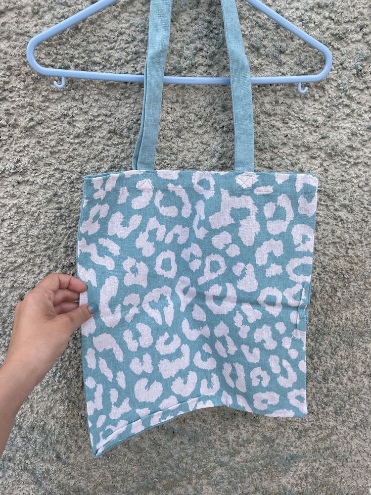 Tote bag / saco de pano azul