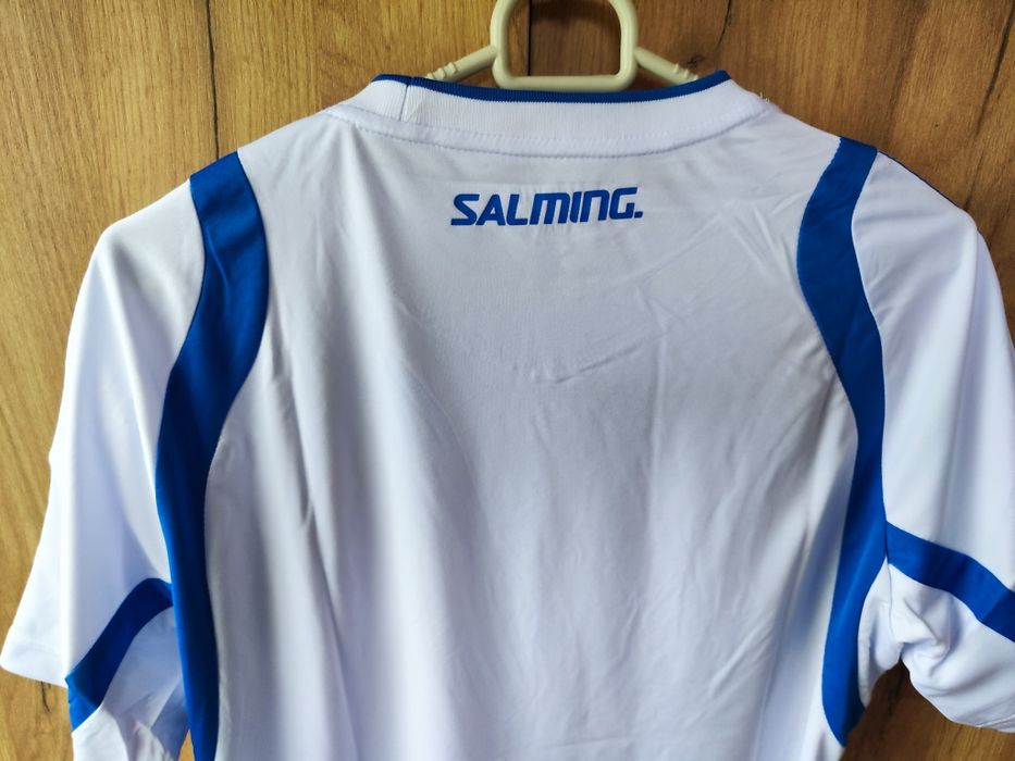 Koszulka sportowa do ręcznej Salming, rozmiar S, nowa z metką, logo na