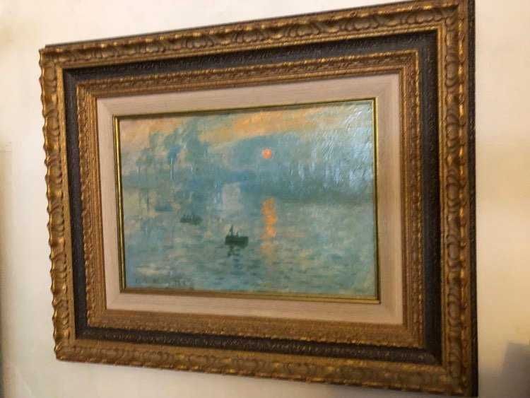 Quadro com reprodução de Monet, Impression: Sunrise, 1872