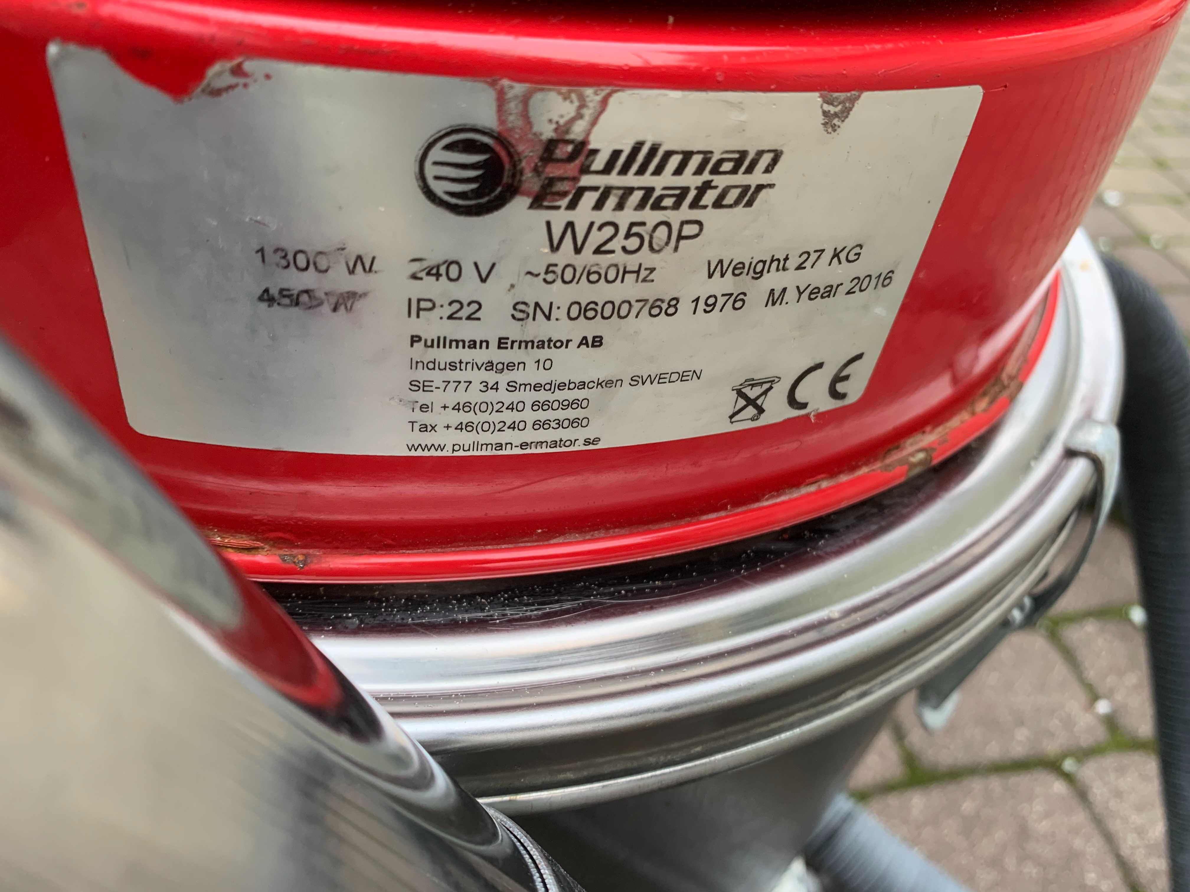 Odkurzacz przemysłowy Pullman Ermator Husqvarna W250P z pompa wody