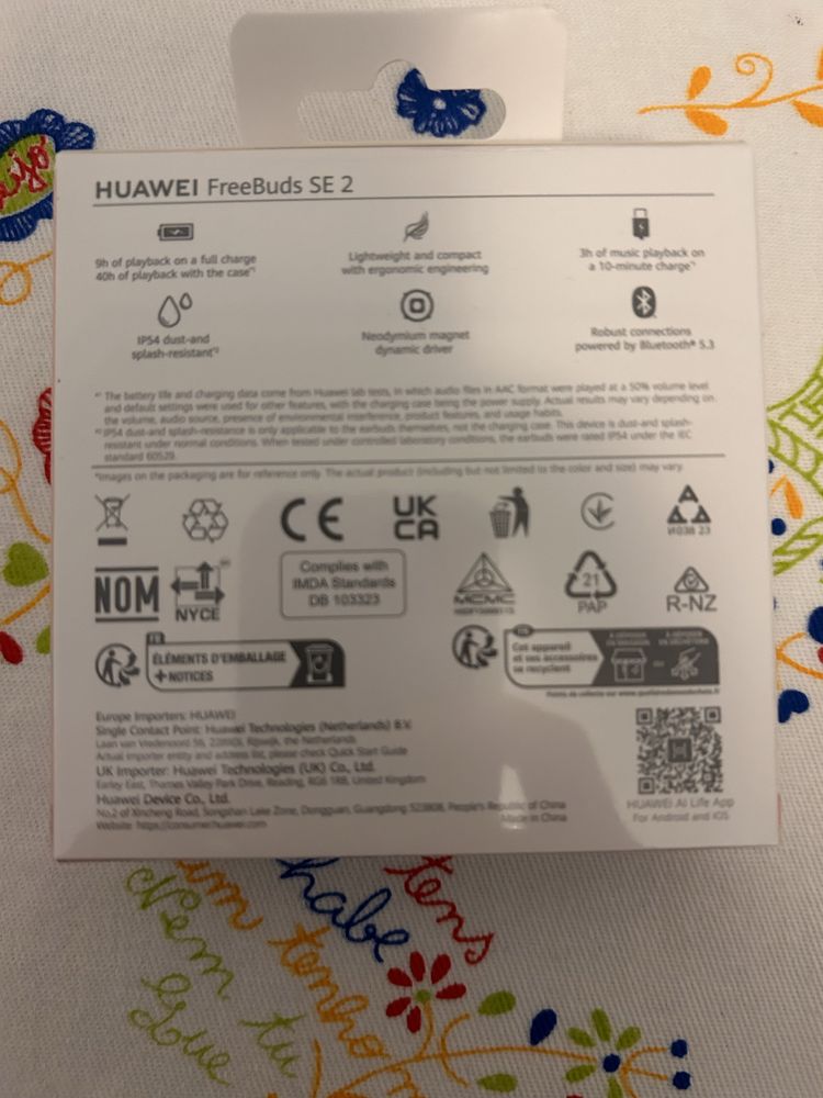 Huawei FreeBuds SE 2 novos e selados