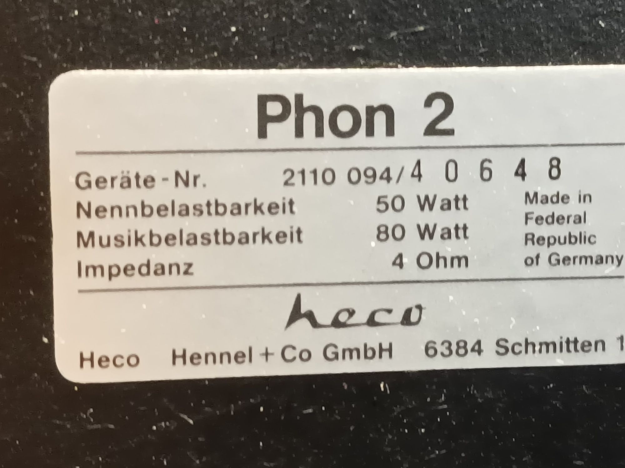 Kolumny Heco mod.Phon 2. Tanio!