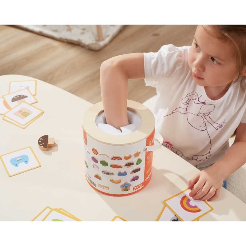 Dotykowe Memo game w pudełku Montessori