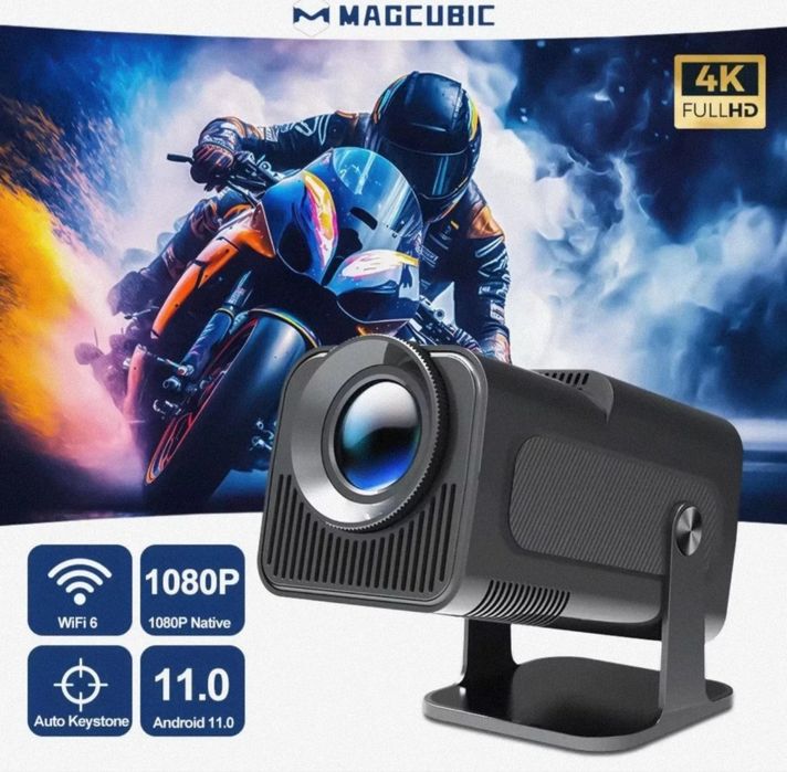 Projektor HY320 4k, 1080p, 390ANSI, wifi, by, HDMI, USB, android.