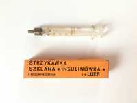 Strzykawka szklana "insulinówka" poj. 2 cm³