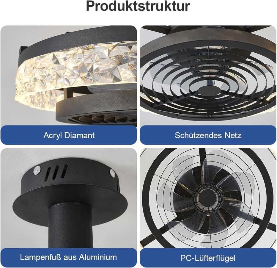 Nowy wentylator sufitowy / klimatyzator /oświetlenie /LED /50W !A1980!