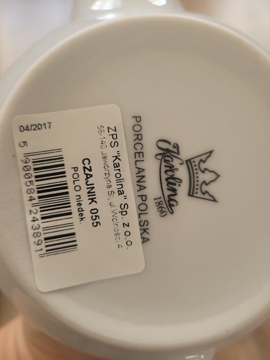 Czajniczek imbryczek porcelanowy