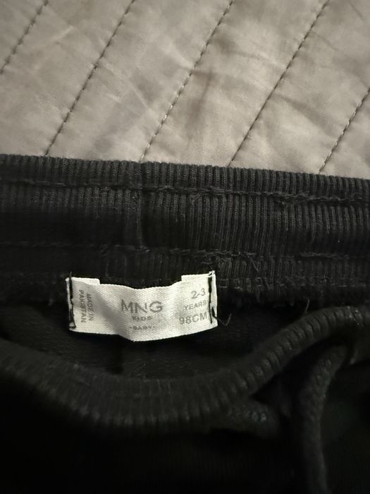 Чорні дитячі штани спортивні mango 92-98 см, 2-3 роки
