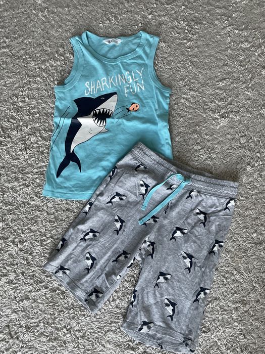 Komplet na lato h&m spodenki i koszulka 122