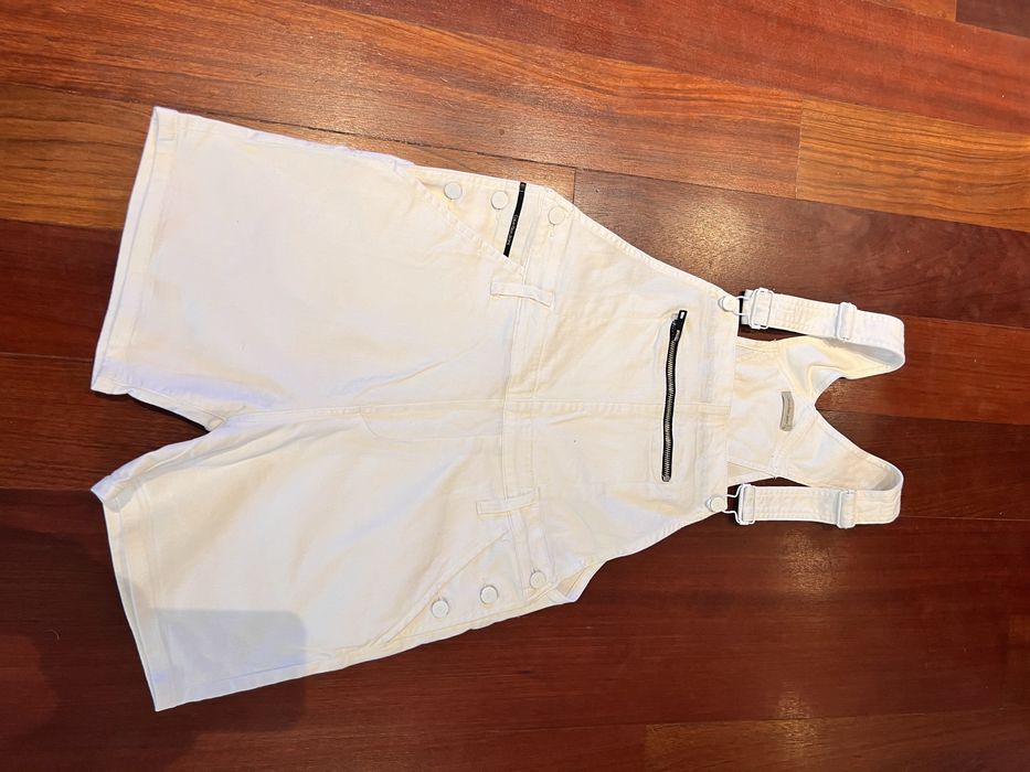 CK calvin klein ogrodniczki biale szorty S 36 damskie