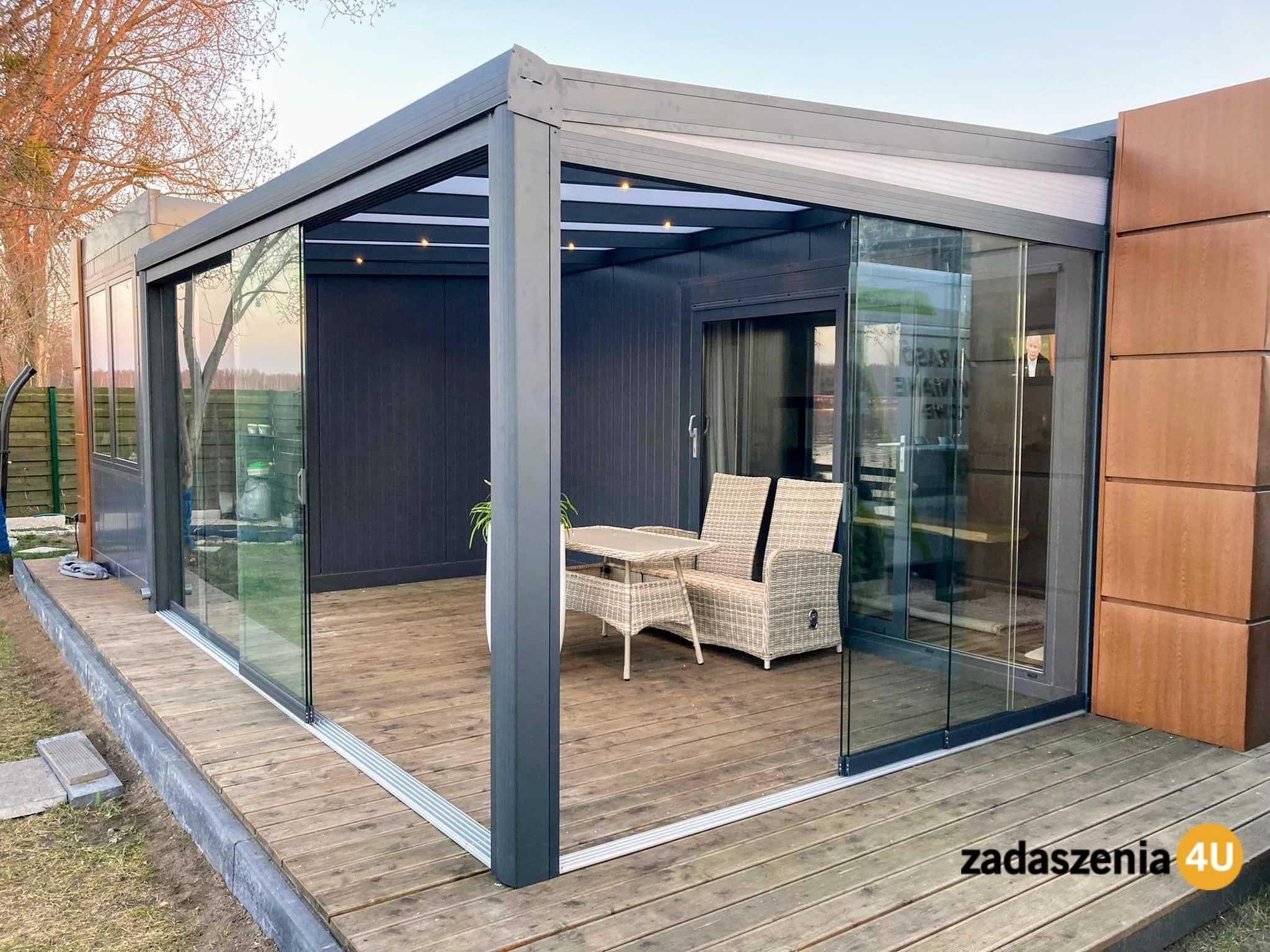 Zadaszenia aluminiowe, przeszklenia tarasów, zabudowa tarasów | GD