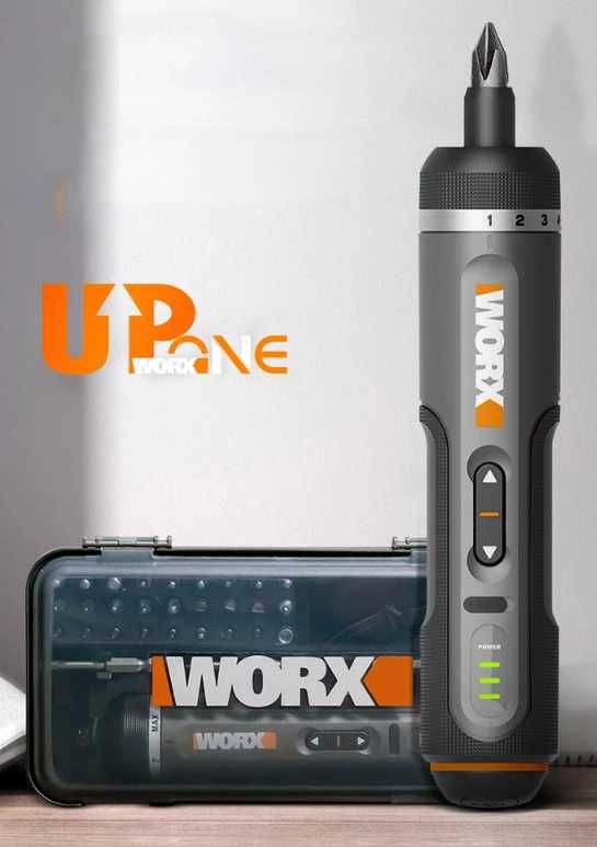 Отвертка аккумуляторная в кейсе Worx WX242