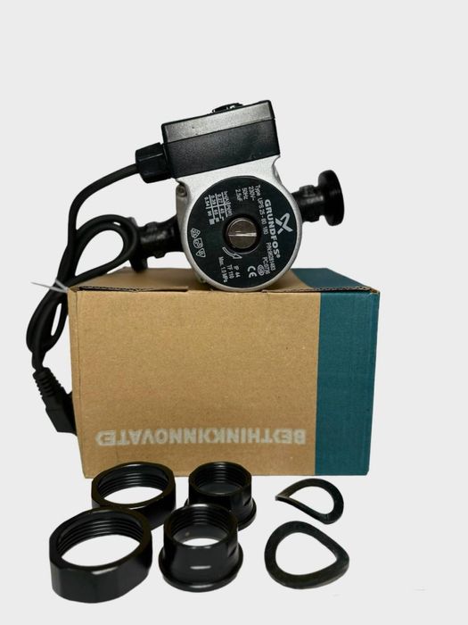 Циркуляционный насос Grundfos 25-60-180 в полной комплектации!