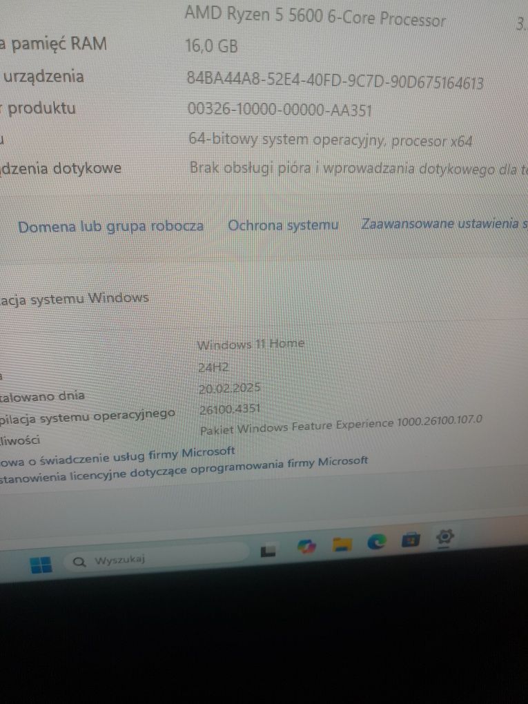 Komputer stacjonarny+monitor+ akcesoria