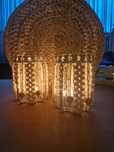 Lampiony 2 szt makrama świeczniki boho handmade