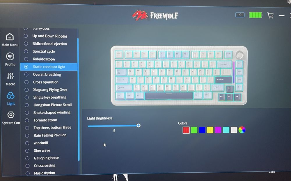 Клавіатура Freewolf F75 Black